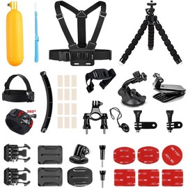 AKASO 14 in 1 Sport Camera Accessories Bundle Kit for Gopro Hero AKASO DRAGON TOUCH Action Camera