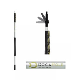 Docapole 5-12 Foot Extension Pole Multi-Purpose Telescopic Pole, Cleaning Kit
