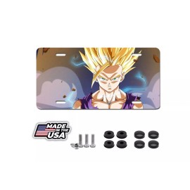 BLVD Gohan Dragon Ball Super Anime Popular License Plate Auto Truck Car Tag Gift