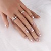 3D Nail Tips, Beautiful Decoration, Short, Square, Set of 10,