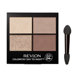 Revlon - Sombra de ojos cuádruple Colorstay de 16 horas, adictiva, 0.16 onzas