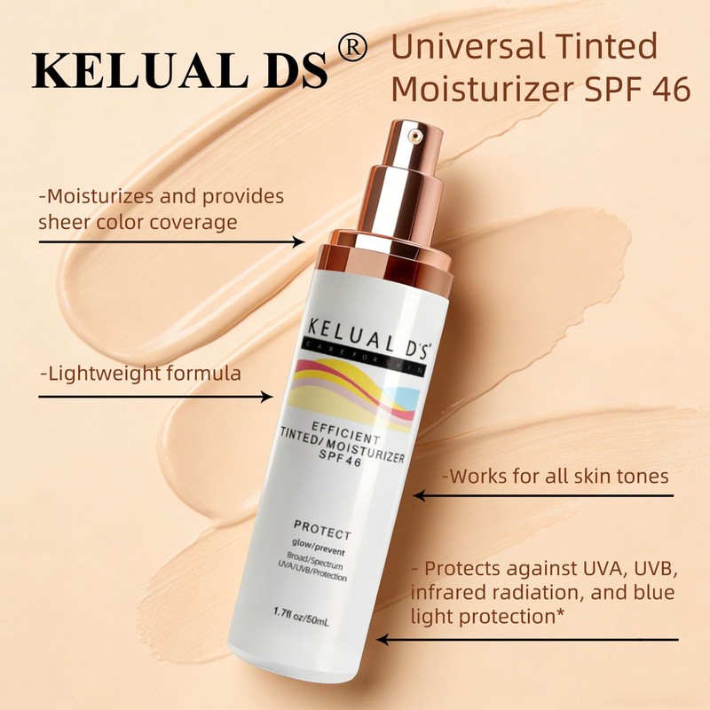Anti-Aging Tinted Face Moisturizer & Sheer Face Sunscreen SPF 46,
