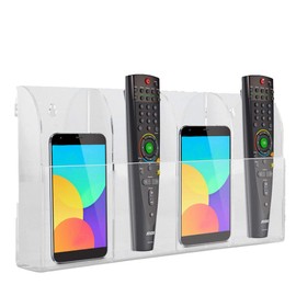 Acrylic Air Conditioning Remote Control Holder Case Storage Box Wall Mount Remote Control Box for Home