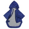 Stylish Premium Yellow Zip Up Dog Raincoat - Reflective Buttons,