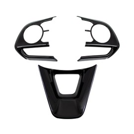 MEKOMEKO CRS-FXB New Toyota Corolla Cross Dedicated Steering Panel Steering Cover Steering Wheel Switch Cover Garnish Accessory Nail Scratch Prevention Interior Parts ABS Resin 3PCS New Corolla Cross