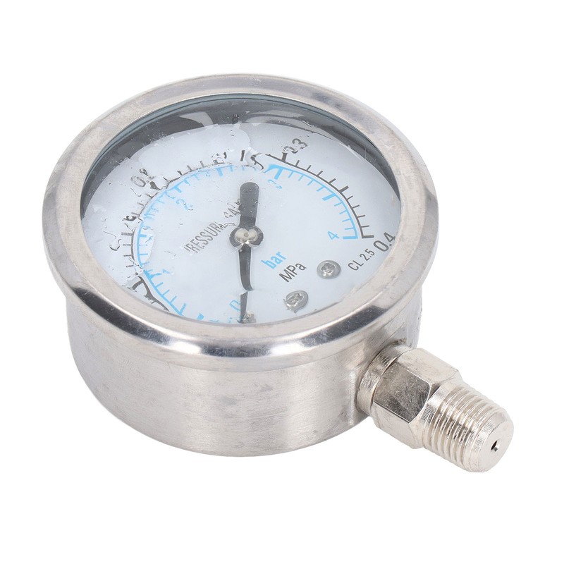 Vacuum Pressure Gauge Shockproof Radial Stainless Steel Case for Industrial
