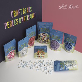 260pcs John Bead Assorted Yellow Star Plastic Beads for DIY Craft Jewelry Bracelet Necklace Making