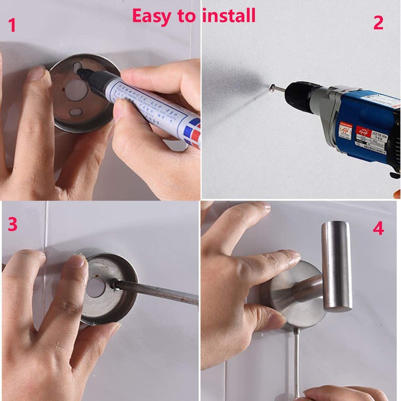 Towel Rack, Wall Mounted, Bathroom Hook, Towel Rail, Kitchen Wall