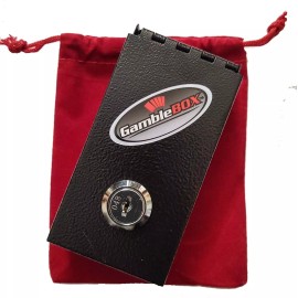 gamblebox Original USA Red Velvet GambleBox Lock Box Cash Drop Safe for Casino Gambling