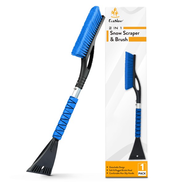 EcoNour EcoNour 27" Aluminum Car Snow Scraper and Brush |