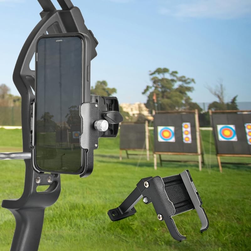 SPG 360° Rotatable Universal Compound Bow Phone Mount, Adjustable Bow