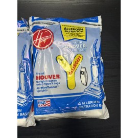 Hoover X2 Genuine OEM Hoover WindTunnel Type Y Allergen Filtration Vacuum Bags 3 Count