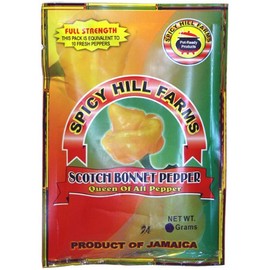 Spicy Hill Farms Dried Scotch Bonnet Pepper (Pack of 1)