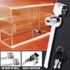 Luomorgo 1 Pc Sliding Glass Door Ratchet Lock, Keyed Alike