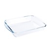 GenericJINCHENGYU 2.6QT Clear Rectangular Tempered Glass Baking Dish, Glass Casserole
