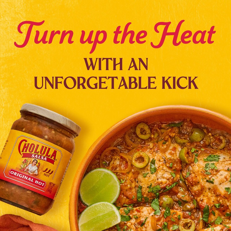 Cholula Salsa, Original Hot, Spicy Salsa For Tacos, Enchiladas, Queso,