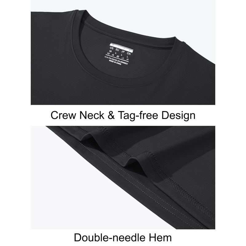 MAGCOMSEN Dry Fit T Shirts Shirts for Men Long Sleeve