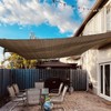 AwnPro Square Shade Sail 12' x 12' Awning with Hardware