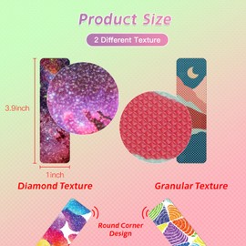 Sensory Stickers Calm Strips Items for Anxiety Relief, 2 Textures Fidgets for Adults Teacher Teens Classroom Office Must Haves 36 Pieces