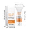 SPF 100 Face Sunscreen for Women, Waterproof Sun Cream with