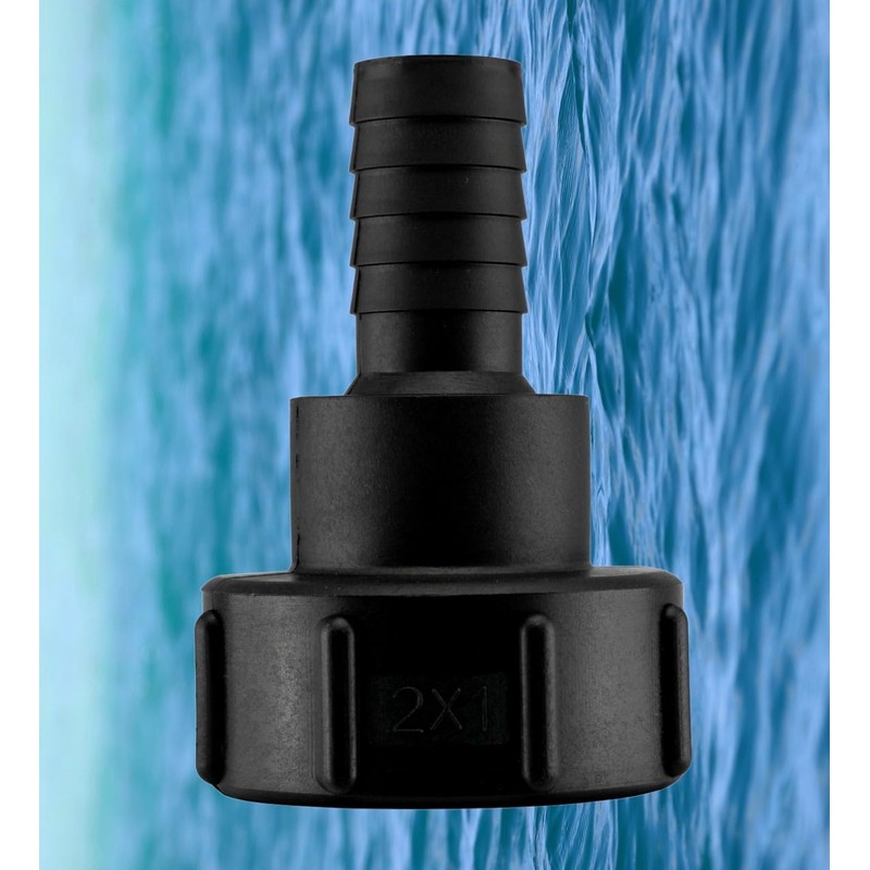 IBC Storage Tank Outlet Adaptor/Connector/hosetail s60x6 coarse Thread-Hose Barb (1"