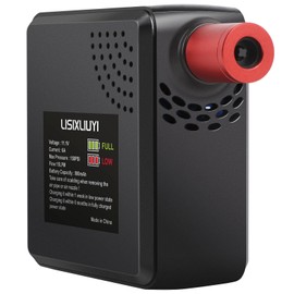 Mini Electric Bike Pump Tire Inflator Portable Air Compressor 150 PSI with Pressure Gauge Cube Floor Pumps, Digital Display Bicycle Pump for Bicycle,E-Bike,Motorbike,Football,Basketball