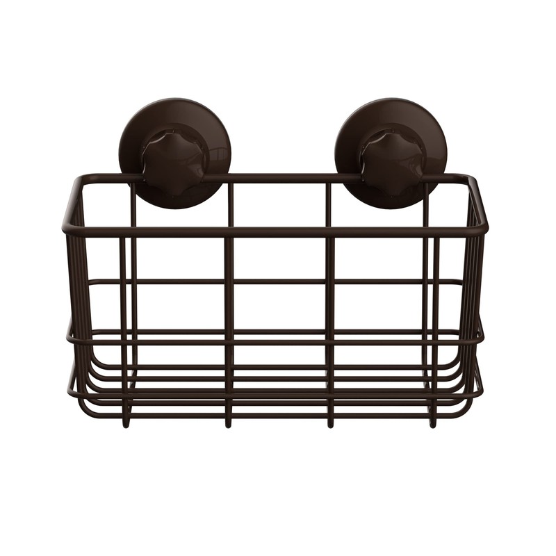 SANNO Powerfu Suction Cup Shower Caddy Basket for Shampoo Combo