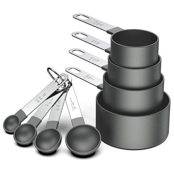 LIDOUK Measuring Cups and Spoons Set, for Measuring Dry and