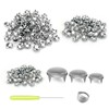 600 Pieces Dome Punk Rivets, 4 Claws Round Stud Punk