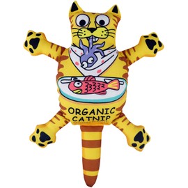 TTcat Organic Catnip Toy for Cats & Kittens,Cat Chew Toy for Indoor Cats,Yellow CAT…