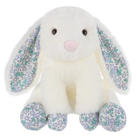 Apricot Lamb Toys Plush Field bunny Blue flower Stuffed Animal Soft Cuddly Perfect for Child 8.3 Inches