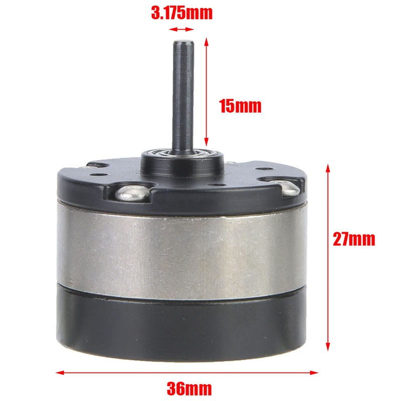 Gear Reducer Motor, RC Motor, Durable, Compact Design, Metal Product,