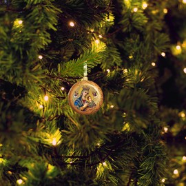 Needzo Virgin Mary Perpetual Help Religious Christmas Tree Ornament - 4.5 Inches