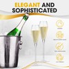 BERKWARE Premium Champagne Flutes - Crystal Tulip Champagne Glasses -