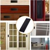 MOROBOR Cabinet Pulls, 4 Pack Black Stainless Steel Rectangular Side