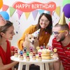 Weecent 48 Pcs Dog Paw Print Cupcake Toppers