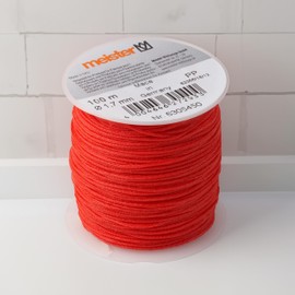 Meister Meister Maurerschnur rot - 3er Set - 100 m L?nge - ? 1,7 mm - Polypropylen geflochten - Knotenfest - Rei?fest & Belastbar - Auf Spule / Richtschnur / Bauschnur / Lotschnur / Pflasterschnur / 6305450