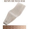Hetto Weft Hair Extensions Real Human Hair Blonde Sew in
