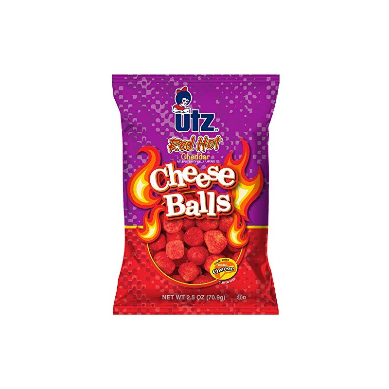 Utz Red Hot Cheese Balls | 2.5 oz | Pack