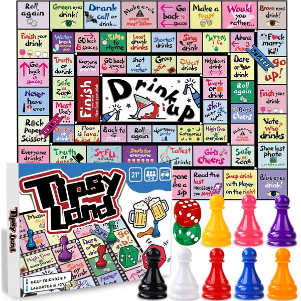 DTYDECLE Drinking Board Game for Adults, Drinking Game Board Games