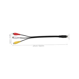 CAXUSD Adapter Cable S-Video to Video Adapter for Tv Projector Monitor Gaming Consoles Replacement Cable