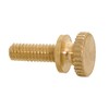 B&P Lamp® 8/32 Brass Thumb Screw, 1/2" Length, Unfinished Brass