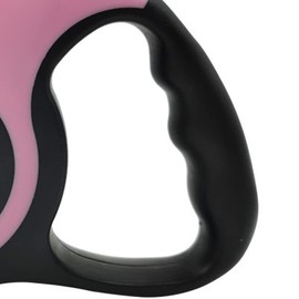 GLOGLOW Correa Retráctil para Perros, Caminar Pequeños, Medianos y Grandes, Control de Botón, Manija Ergonómica, Correa Caminar (Rosa)