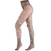 EVERSWE High Waist Fishnet Tights, Thigh High Suspender Stockings (Rhinestone