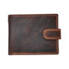 MORUCHA Wallets Men Anti-Theft RFID Blocking Genuine Distressed Hunter Leather