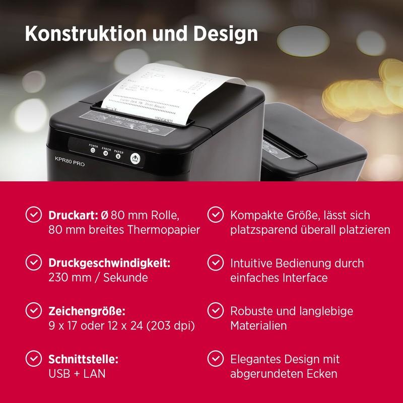 Olympia KPR 58 PRO | Bon Printer with USB Connection
