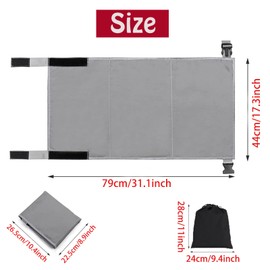 Children's Aeroplane Footrest, Airplane Footrest Children's Hammock, Compact Airplane Footrest for Children, Children's Aeroplane Seat Extension, for Children, Toddlers, Aircraft Must Haves, 79 x 44