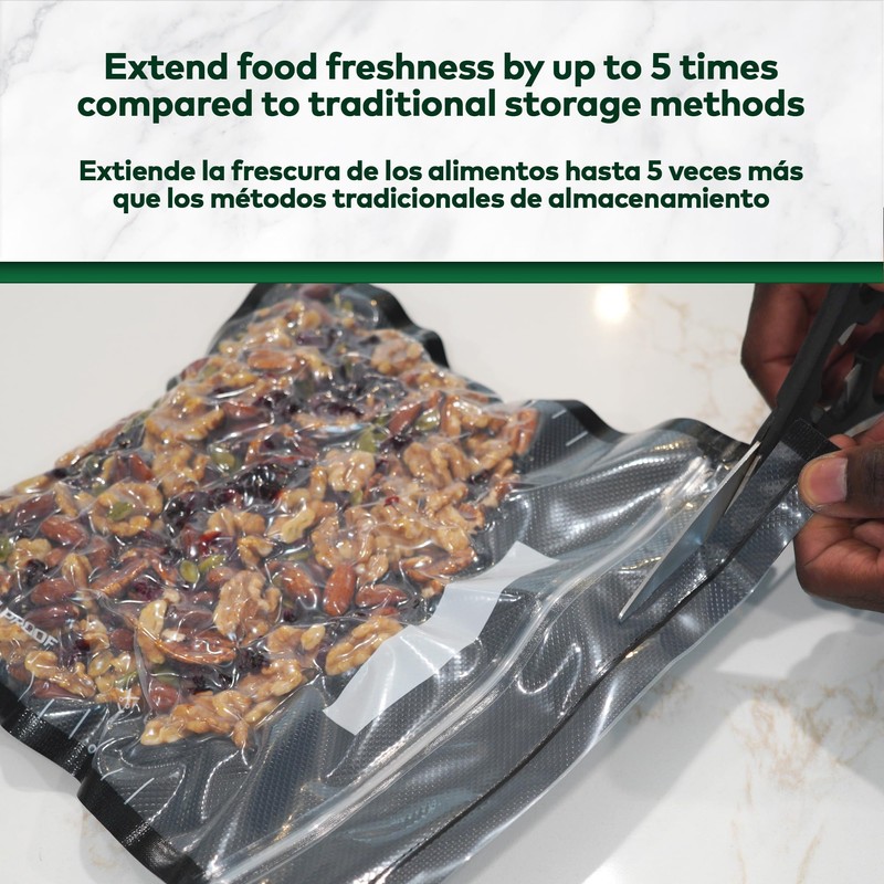 Stash Proof 11" x 12" Recloseable Zip Storage Vacuum Seal