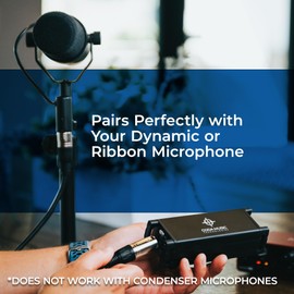 Coda MB-1 Microphone Preamp Mic Gain Booster - 48V Phantom Power, 25db Gain Ultra-Clean Dynamic Mic Preamplifier for Studio or Home Recording, Vocal, Livestream, Broadcast, or Podcast