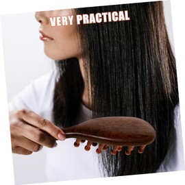 Minkissy Wood Hair Comb Massage Comb for Women Men Detangler Scalp Sweep Massage Tool